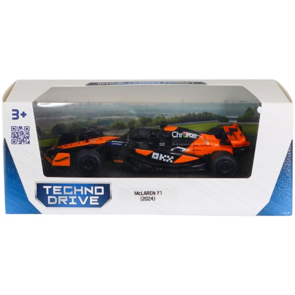 Фото - Коллекционная машинка 1:43 TechnoDrive MCLAREN F1 2024 (250945MLF1)